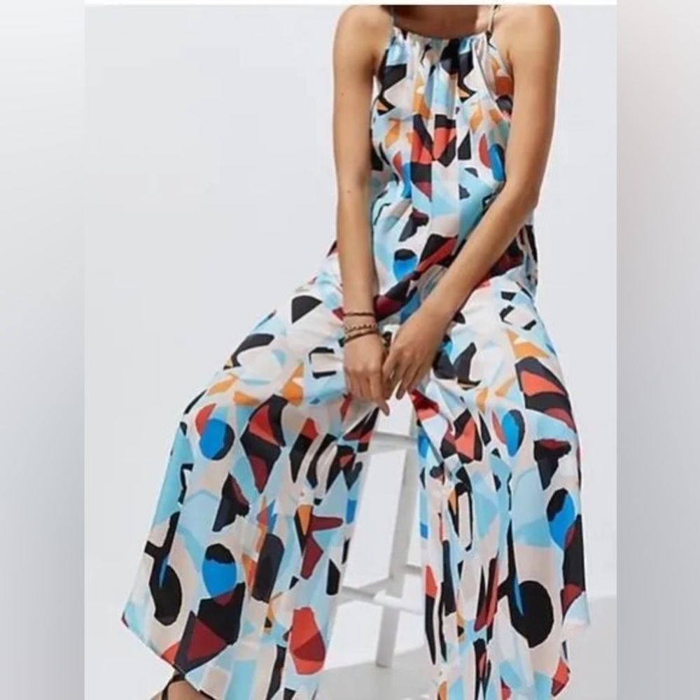 Abstract jumpsuit Anthropologie